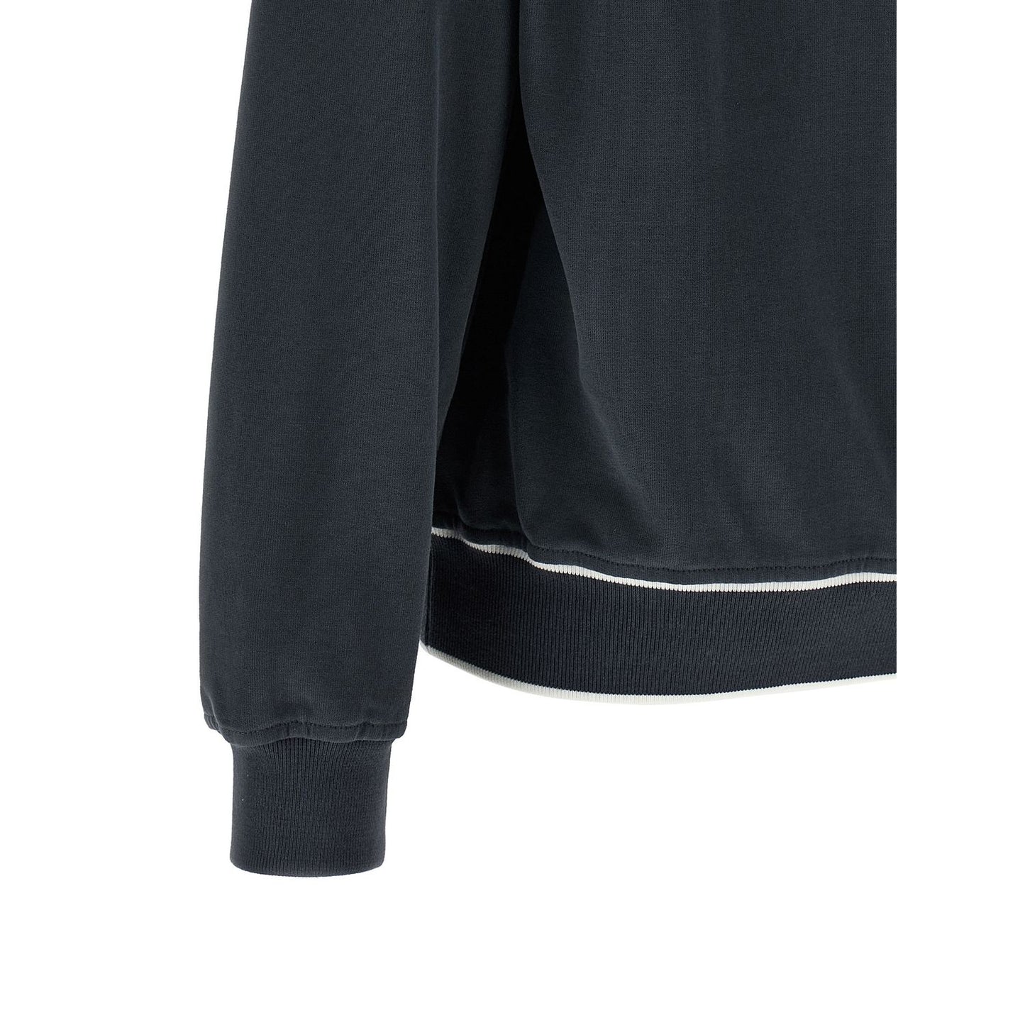 Brunello Cucinelli Blue Cotton Sweatshirt