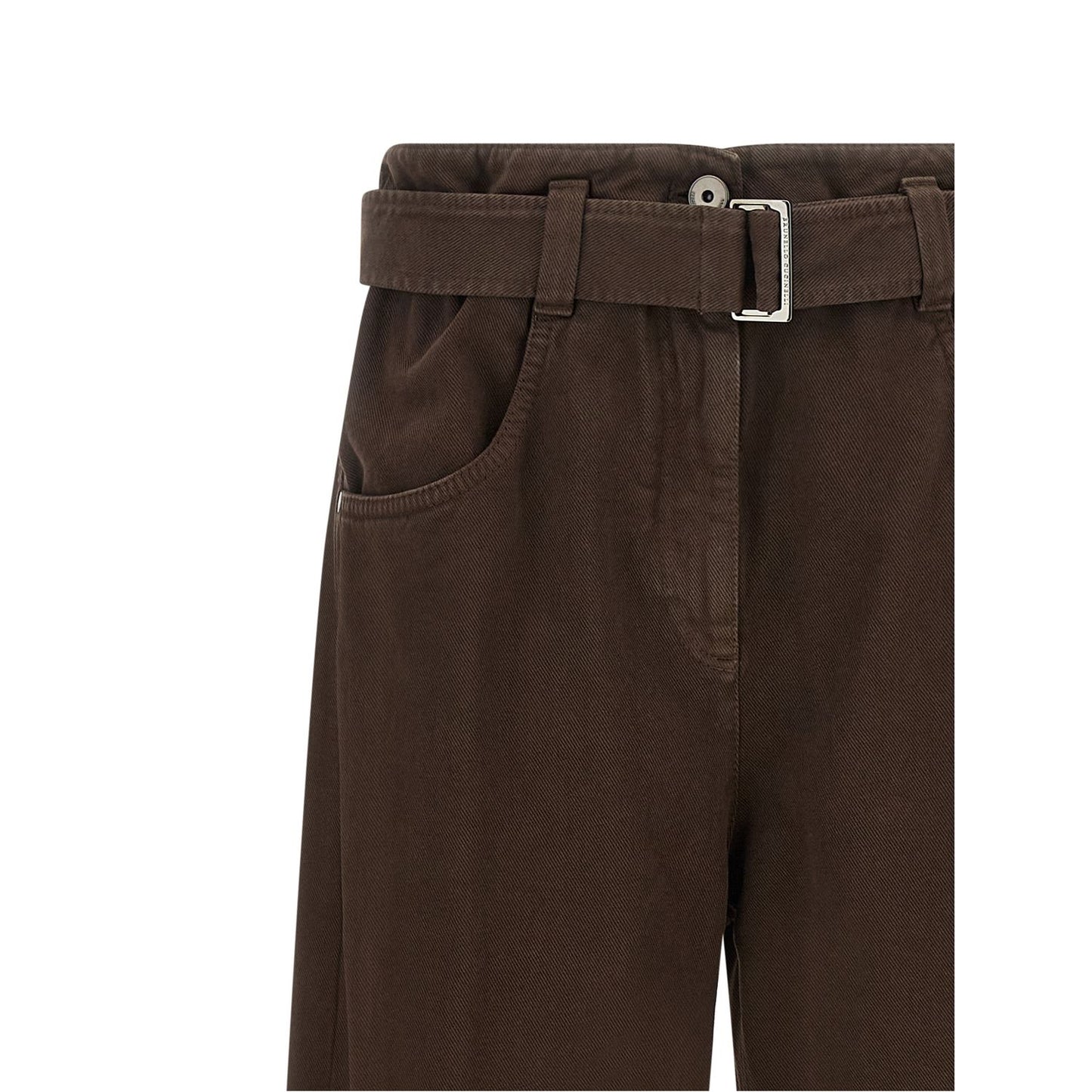 Brunello Cucinelli Brown Cotton Jeans Denim