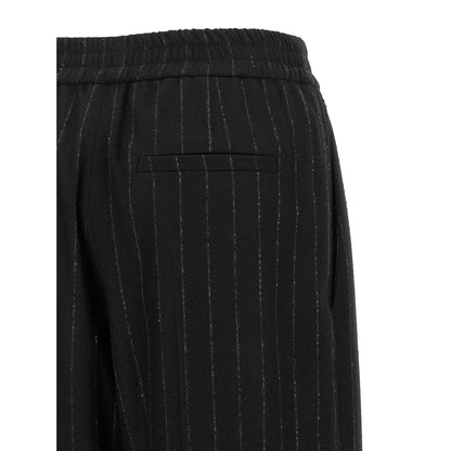 Brunello Cucinelli Blue Virgin Wool Casual Pants