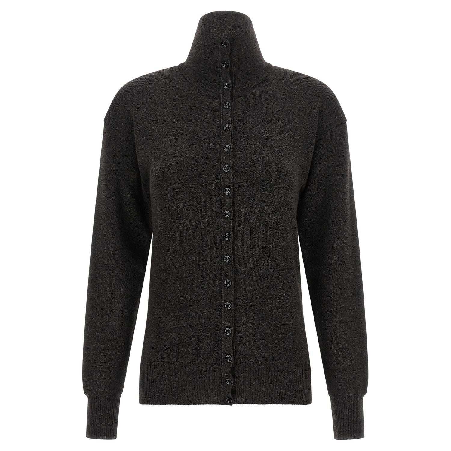 Lemaire Brown Wool Cardigan