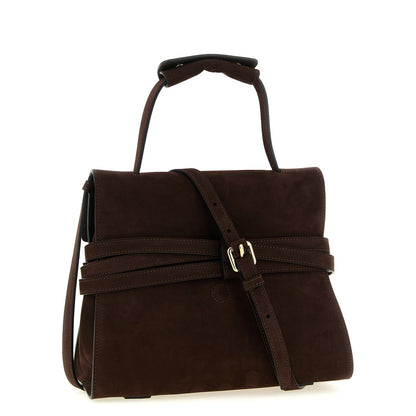 Moschino Brown Calfskin Handbag