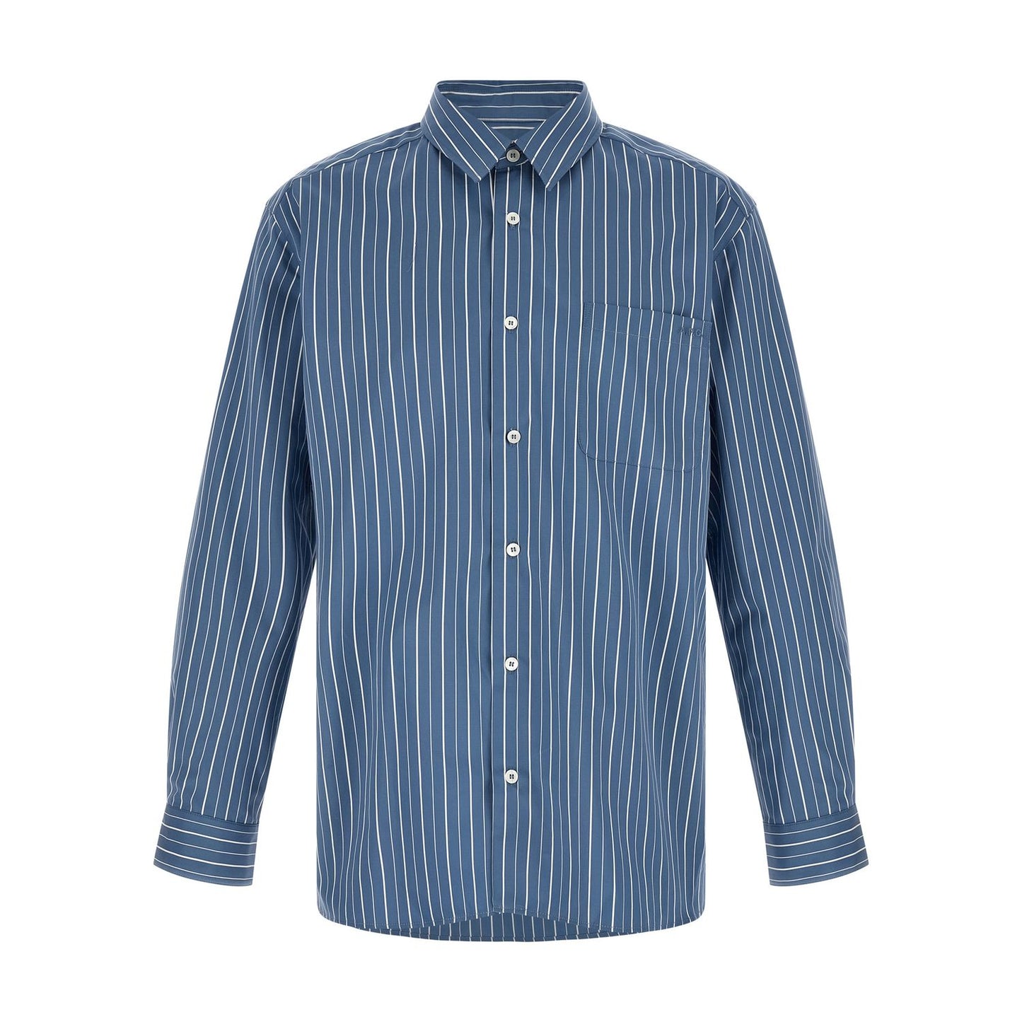 A.P.C. Blue Cotton Blouse