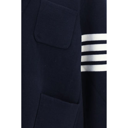Thom Browne Blue Wool Oves Aries Full-Length Jacket