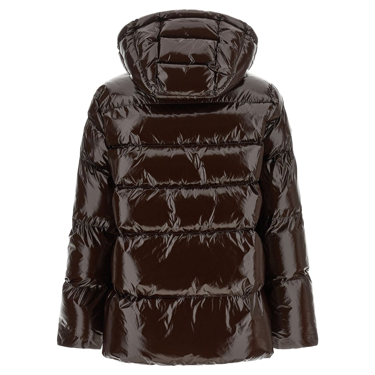 PINKO Brown Polyamide Full-Length Jacket