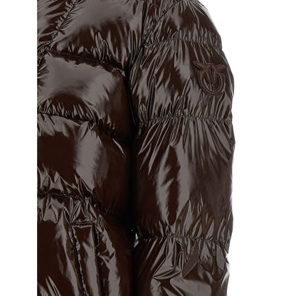 PINKO Brown Polyamide Full-Length Jacket