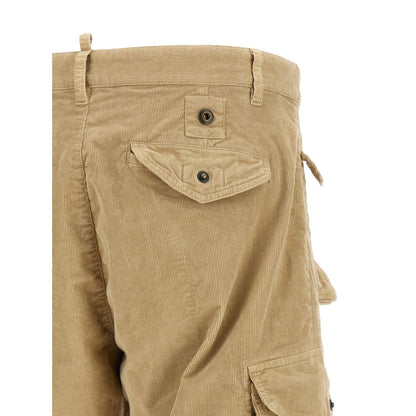 Dsquared² Beige Cotton Cargo Pants