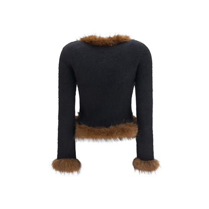 Self-Portrait Blue Cotton Cardigan