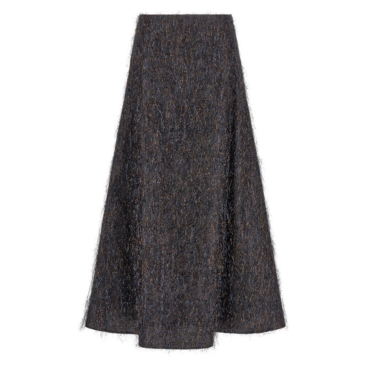 Peserico Blue Viscose Midi Skirt