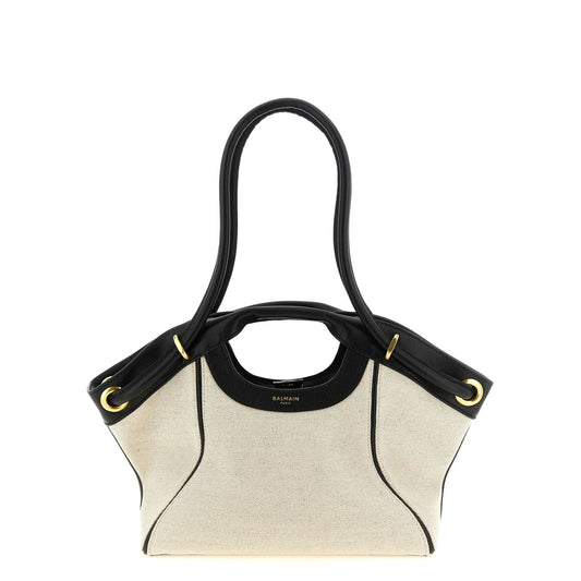 Balmain Bicolor Cotton Tote Bag