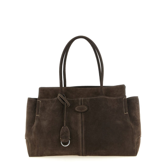 Tod's Brown Calfskin Tote Bag