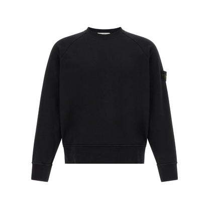 Stone Island Black Cotton Sweatshirt
