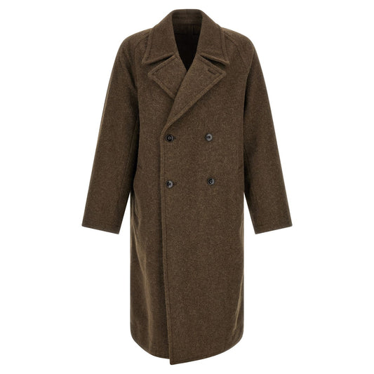 Lemaire Brown Wool Coat