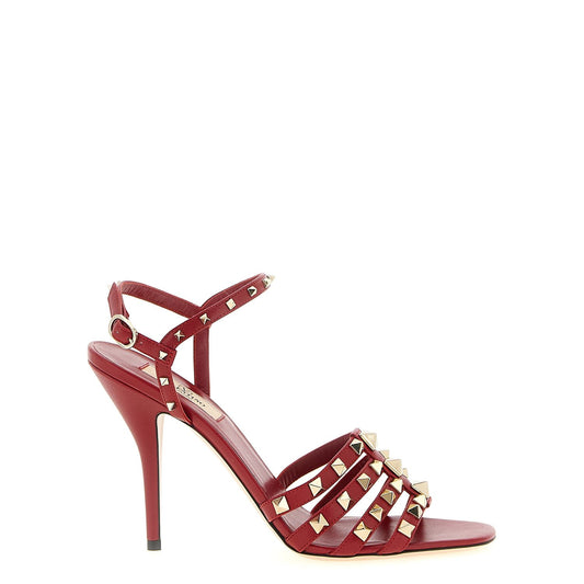 Valentino Garavani Multicolor Calfskin Stiletto Heel Sandals