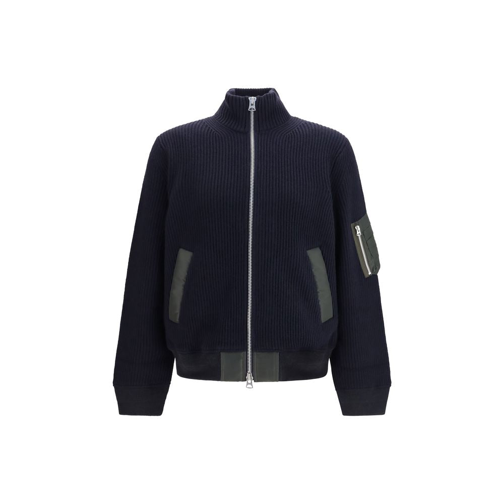 Sacai Blue Wool Oves Aries Sweatshirt