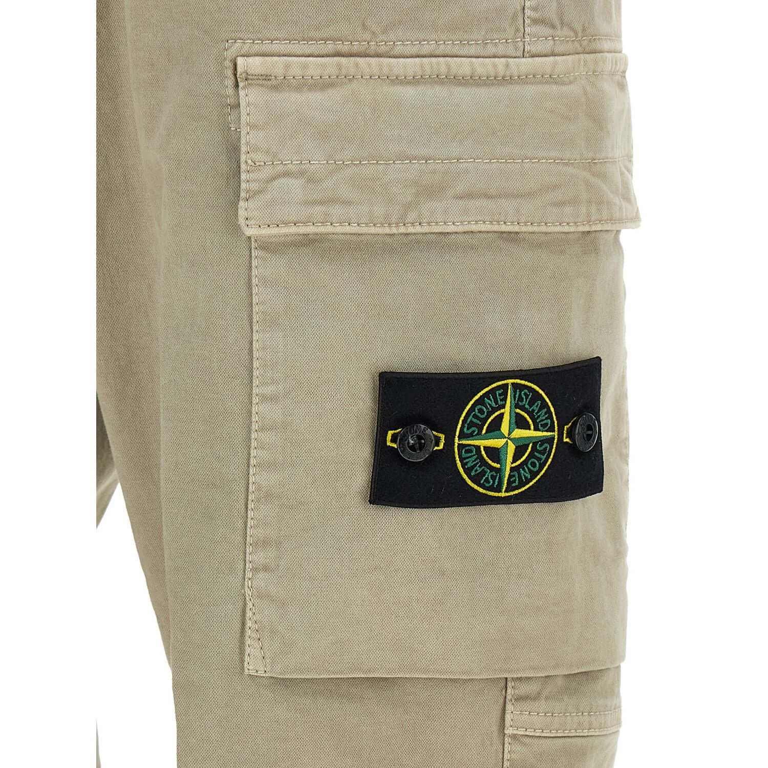 Stone Island Beige Cotton Cargo Pants