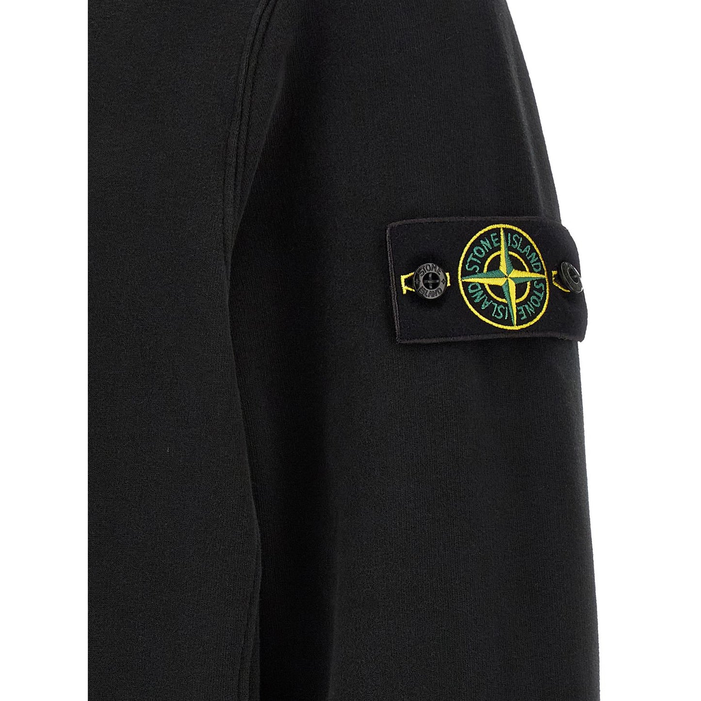Stone Island Black Cotton Sweatshirt