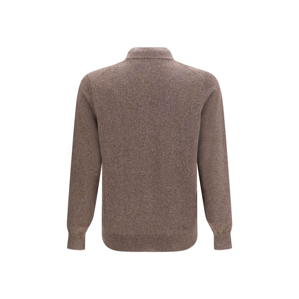 Brunello Cucinelli Brown Cashmere Cardigan