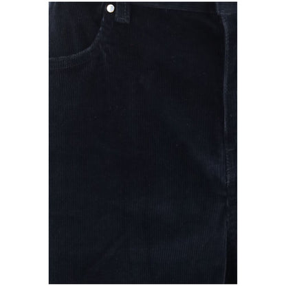 Max Mara Blue Cotton Casual Pants