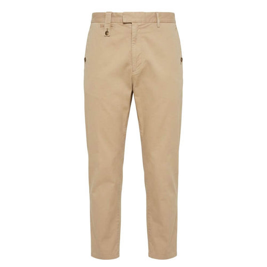 Trussardi Jeans Beige Cotton Men Pants