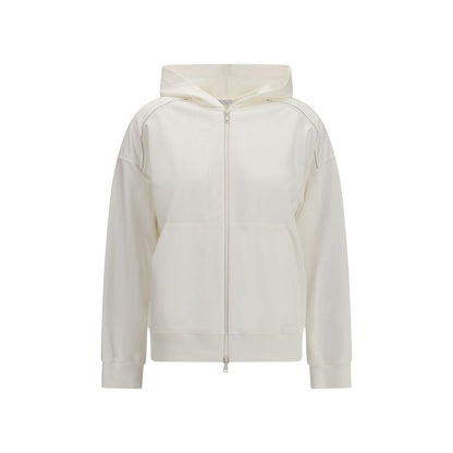 Brunello Cucinelli White Cotton Sweatshirt