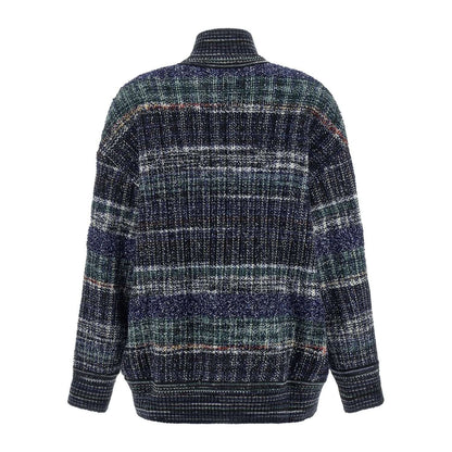 Missoni Blue Wool Cardigan