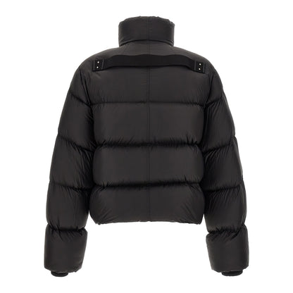 Rick Owens Black Nylon Full-Length Jacket