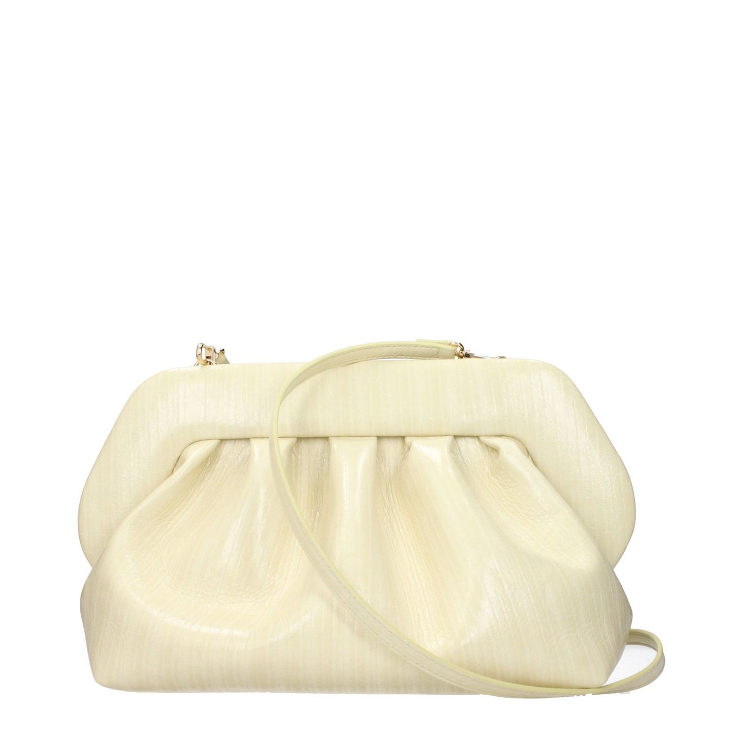 THEMOIRè Beige Leather Clutch Bag