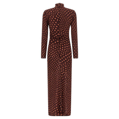 Stella McCartney Bordeaux Polyamide Long Dress