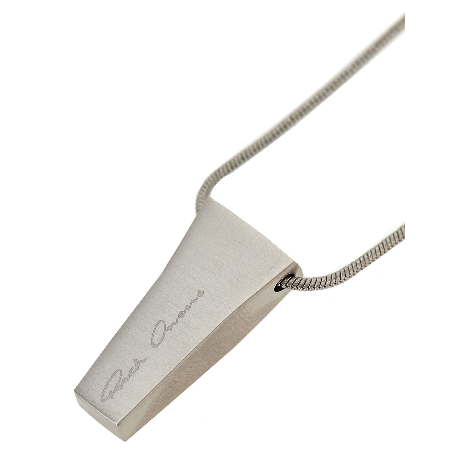 Rick Owens Silver Brass Necklace
