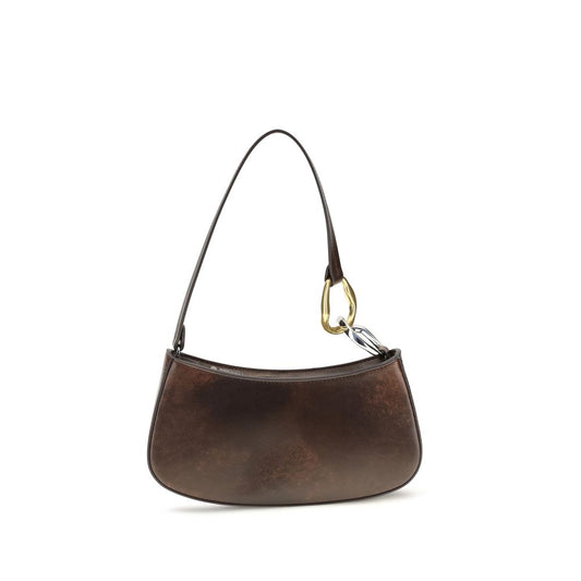 Staud Brown Calf Leather Bos Taurus Shoulder Bag
