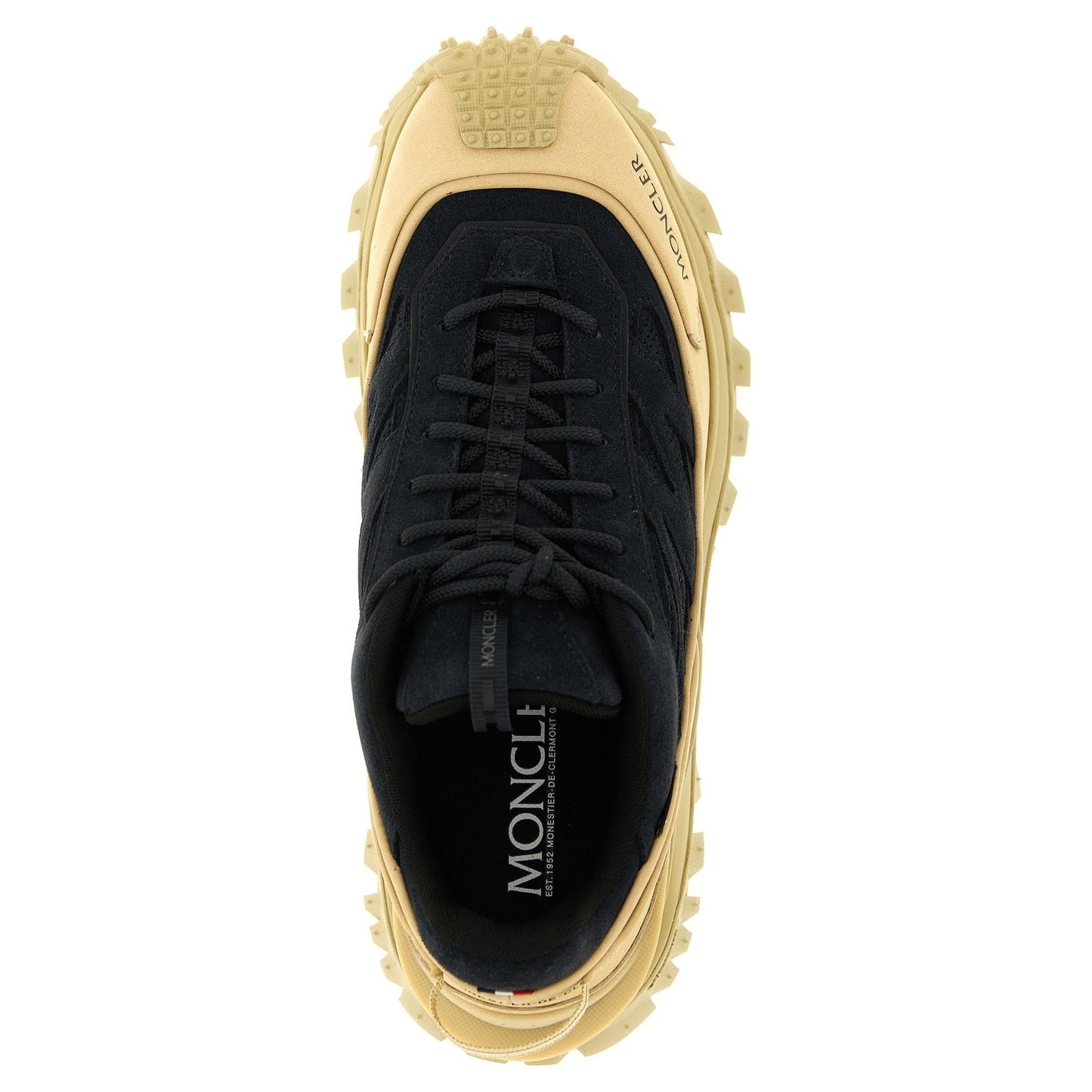 Moncler Blue Leather Athletic Sneakers
