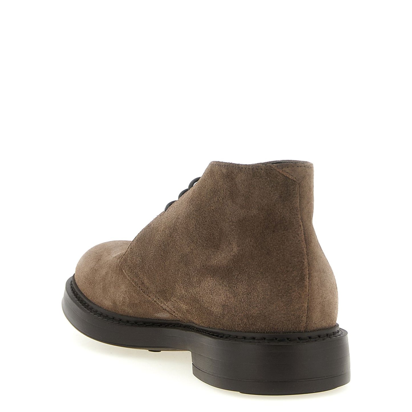 Doucal's Brown Lamb Leather Ankle Boots
