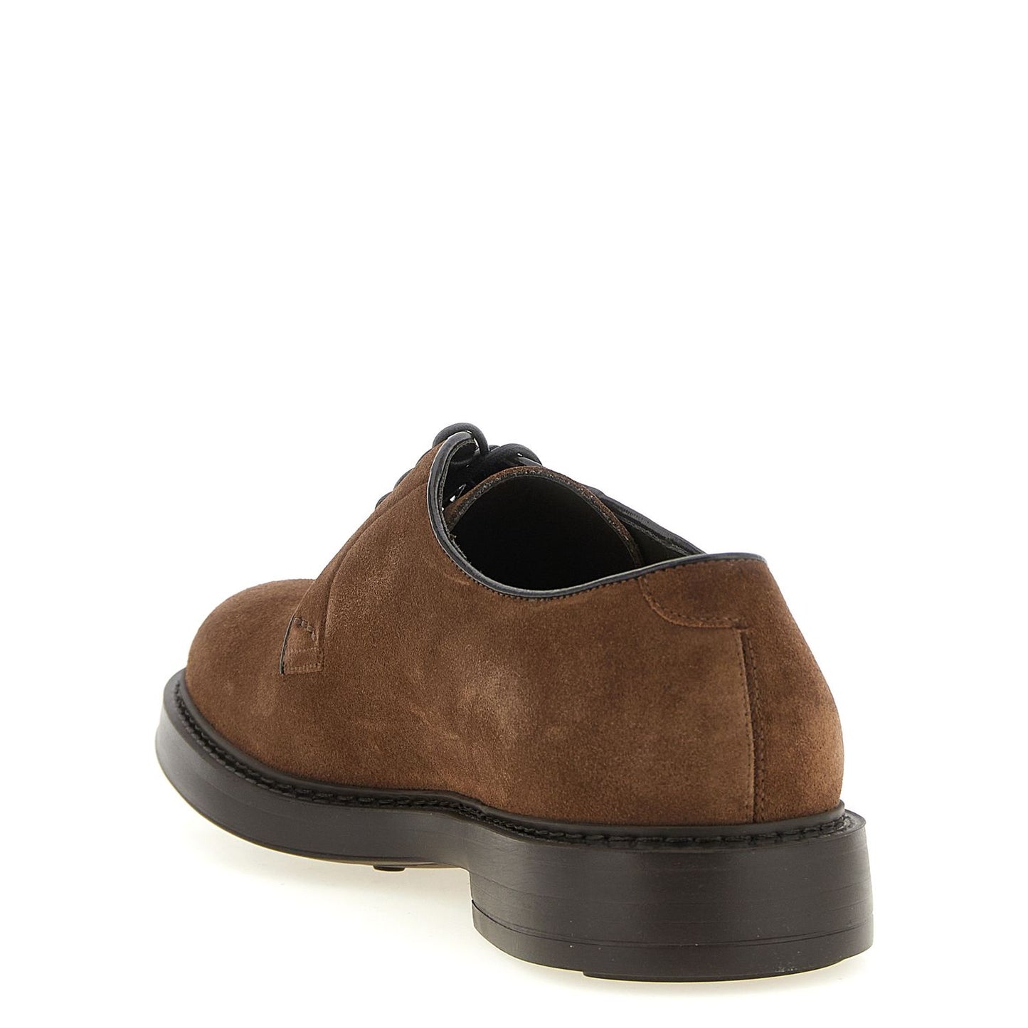 Doucal's Brown Lamb Leather Oxfords And Derbies