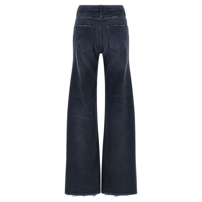 Balenciaga Blue Cotton Flared Jeans