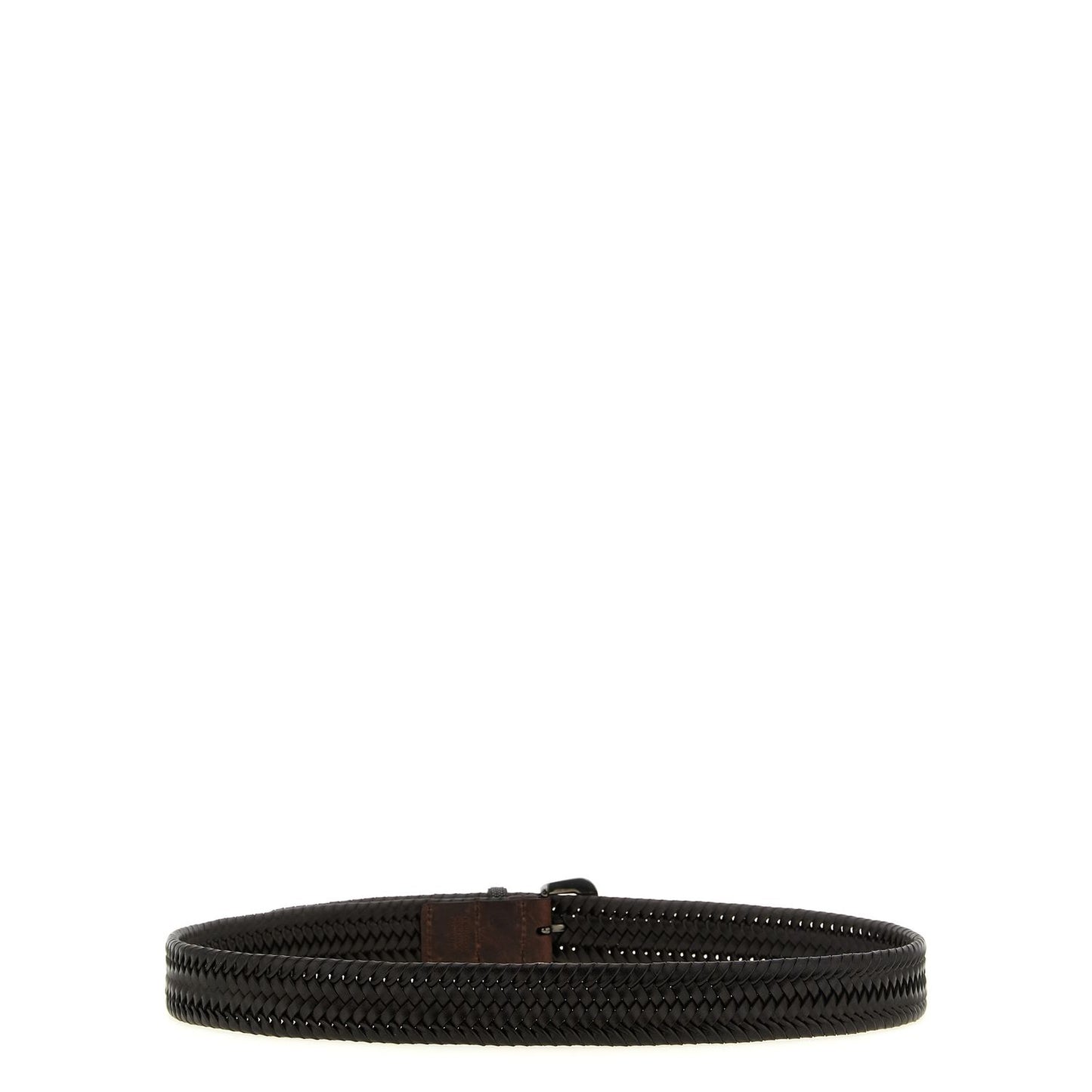 Brunello Cucinelli Brown Leather Regular Belt