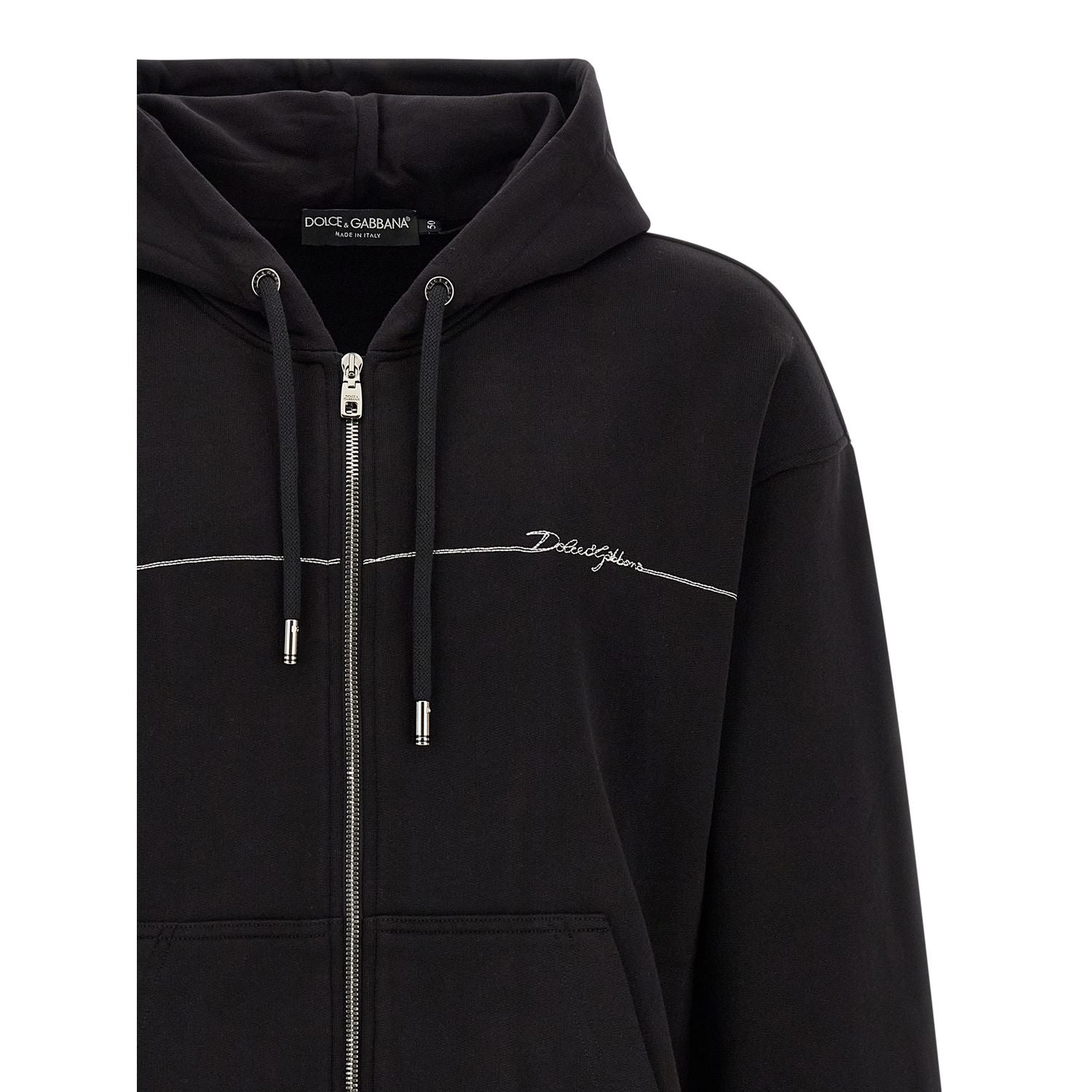 Dolce & Gabbana Black Cotton Sweatshirt