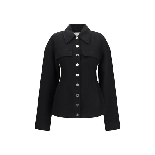 Max Mara Black Wool Oves Aries Coat