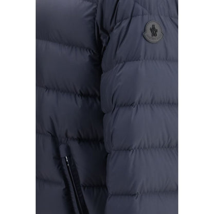 Moncler Blue Goose Down Full-Length Jacket