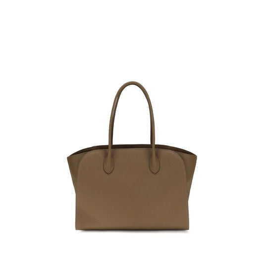 The Row Brown Calf Leather The Marlo 14 Tote Bag