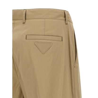 Prada Beige Cotton Casual Pants