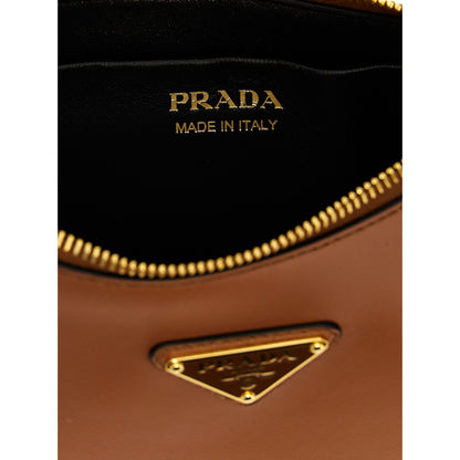 Prada Brown Calfskin Shoulder Bag