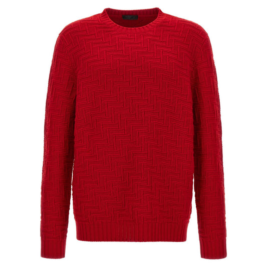 Prada Multicolor Virgin Wool Cardigan