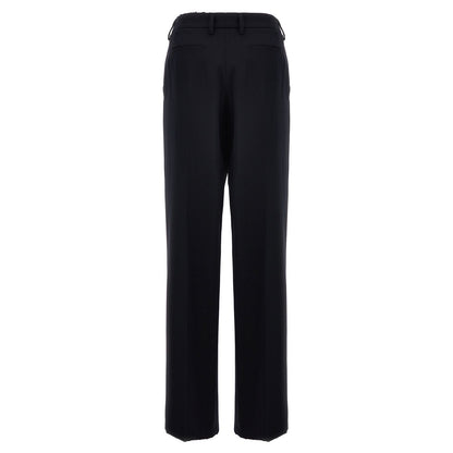 Prada Blue Wool Casual Pants