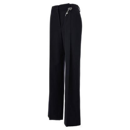 Prada Blue Wool Casual Pants