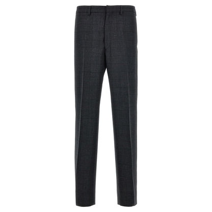 Prada Gray Virgin Wool Dress Pants