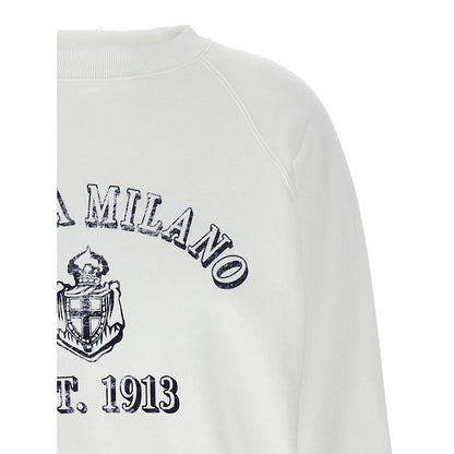 Prada White Cotton Sweatshirt