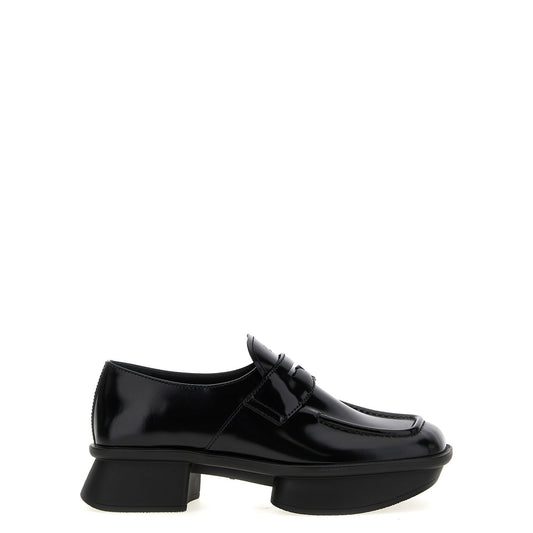 Prada Black Calfskin Slip-On Loafers