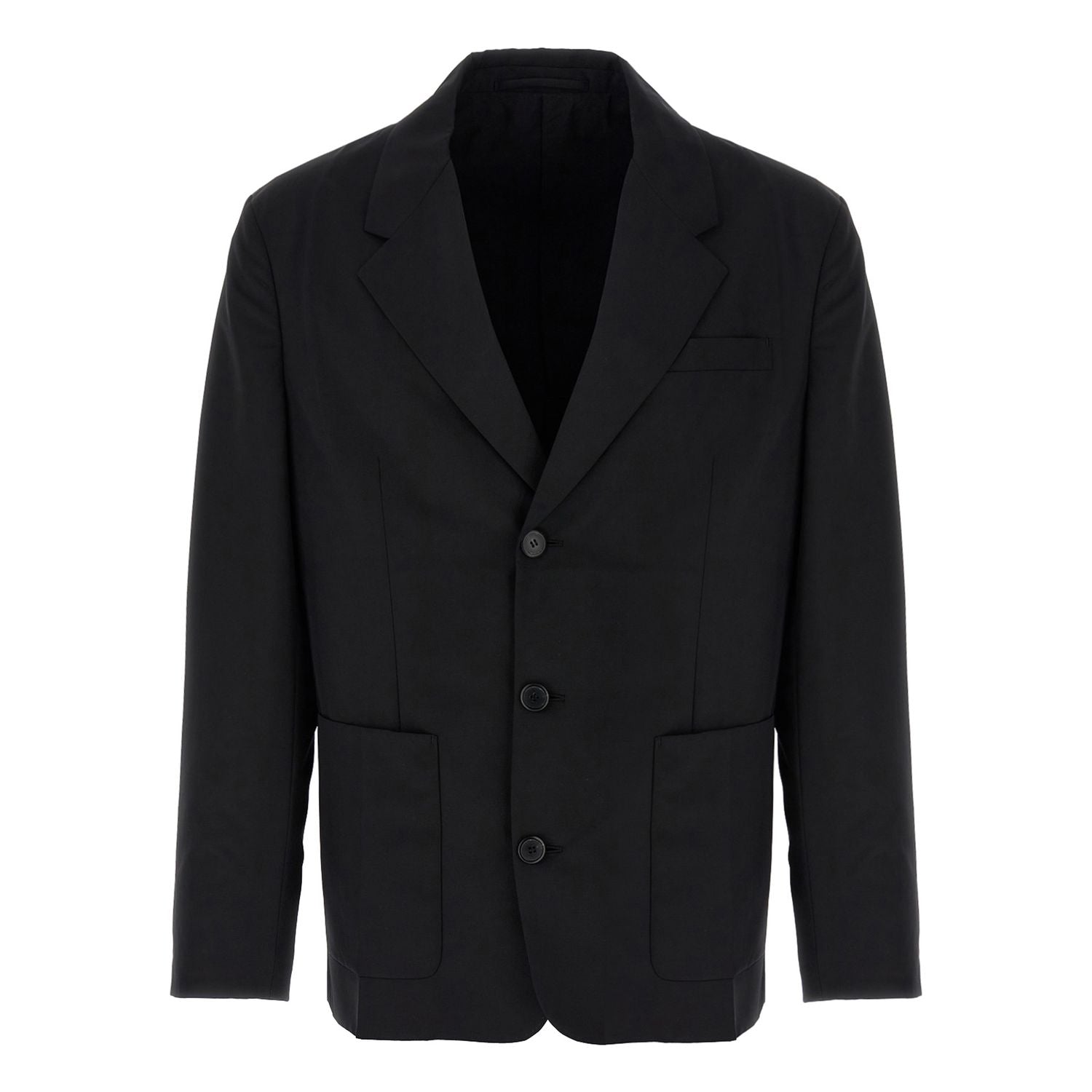 Prada Black Virgin Wool Blazer