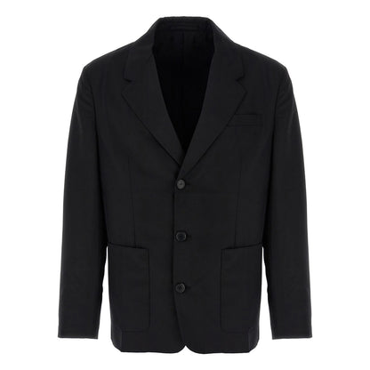 Prada Black Virgin Wool Blazer