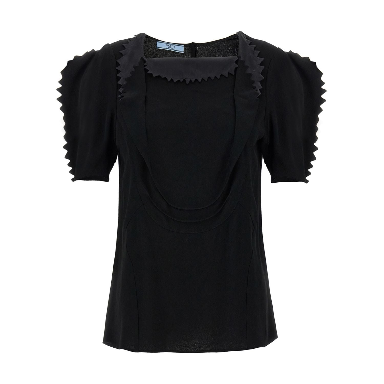 Prada Black Viscose Tank Tops